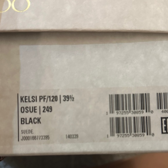 Jimmy Choo Black Suede Strappy Platform Heels - Picture 6 of 6